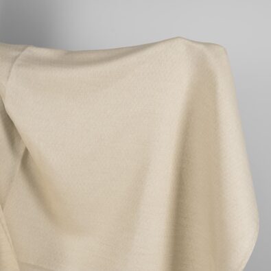 Len z bawełną piaskowy splot jodełkowy