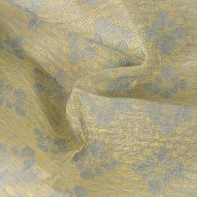 Żółto - niebieski żakard