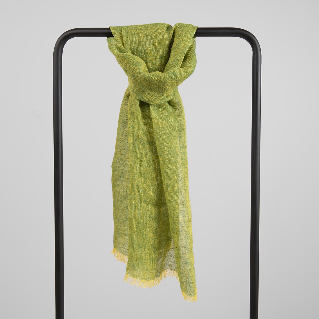 FINO żółty w zieleń szalik