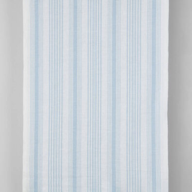 Ścierkowa tkanina len bawełna w niebieskie paski