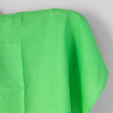 Neonowa zielona tkanina lniana
