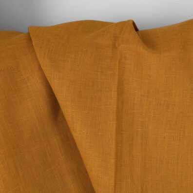 Tkanina lniana musztarda