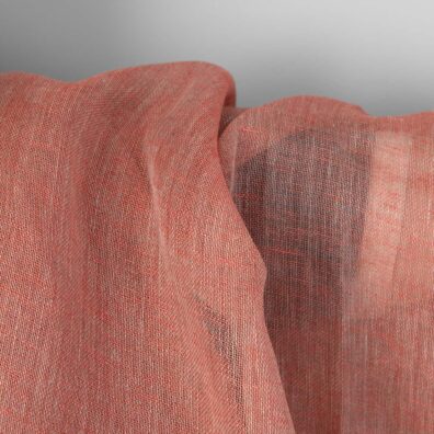 Leciutka różowa tkanina lniana