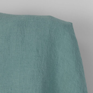 Prany zielony len na odzież i tekstylia domowe