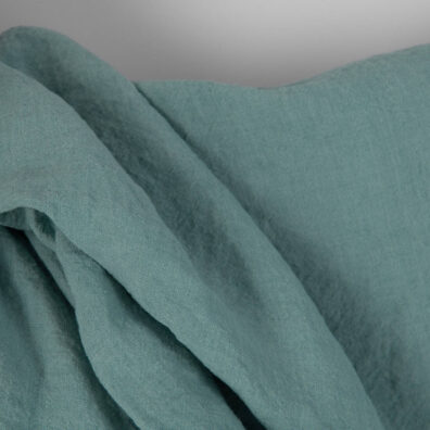 Szeroki prany zielony len