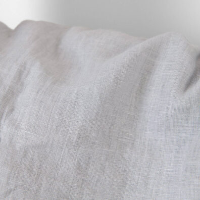 Szara prana tkanina lniana