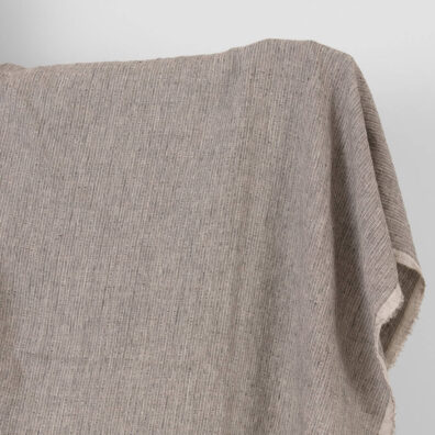 Prany len w stylizowane paski różowe i brązowe