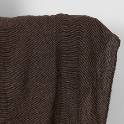 Prana czarno - brązowa tkanina lniana