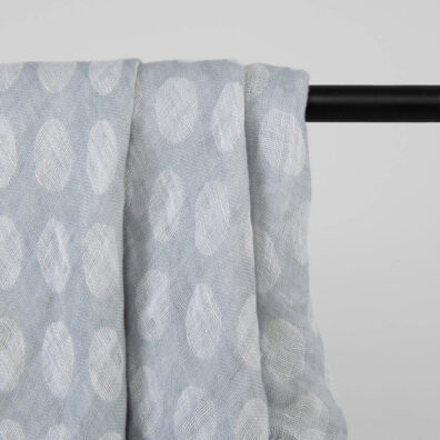 Lniana chusta w grochy