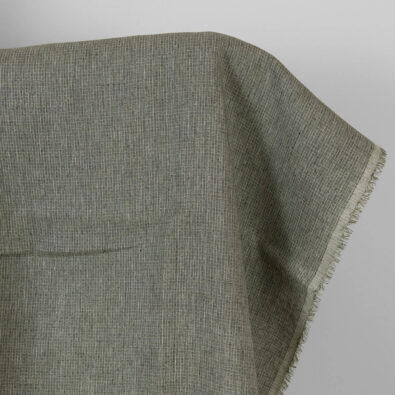 Len w kratkę zieloną i czarną