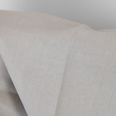 Jasnoszara tkanina lniano - bawełniana