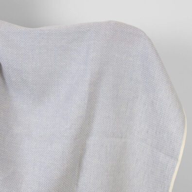 Jasny fioletowy w drobny wzorek len z wełną