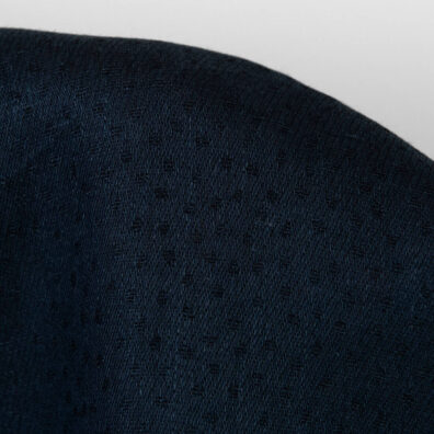 Granatowa tkanina len i wełna