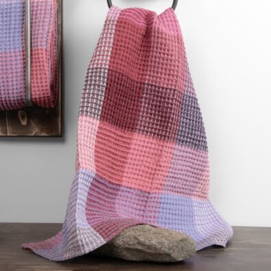 pellava lila kylpypyyhe