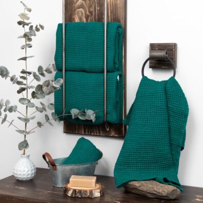 kylpypyyhe puuvillapyyhe smaragdinvihreä