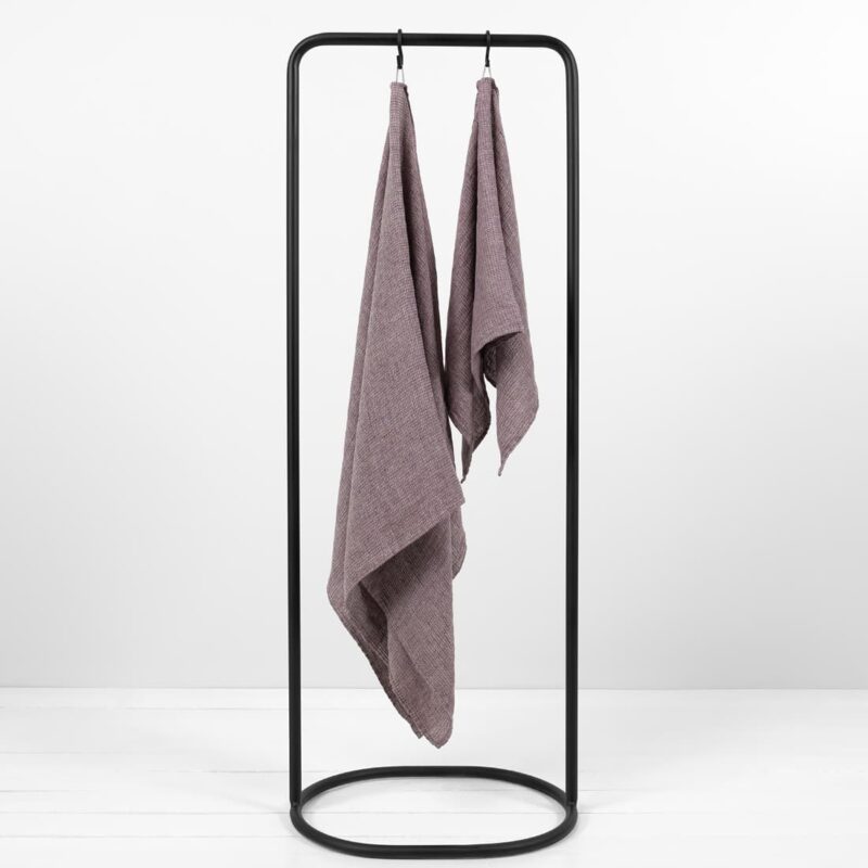 pellava violetti kylpypyyhe