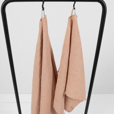 pellavainen puuteripyyhe