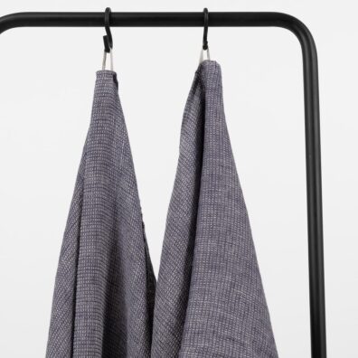 pellavaiset siniset kylpypyyhkeet