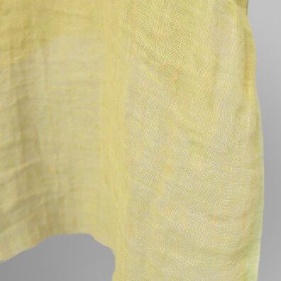 keltainen harso pellavakangas pesty