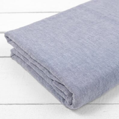 harmaa sininen pellavainen lakana pesty