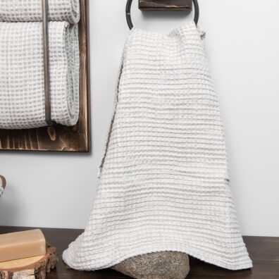 pellava puuvilla ice harmaa kylpypyyhe