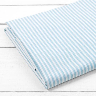 pellava puuvilla turkoosi raidallinen litteä lakana