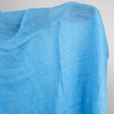 pellavaharso kirkkaan sininen kangas