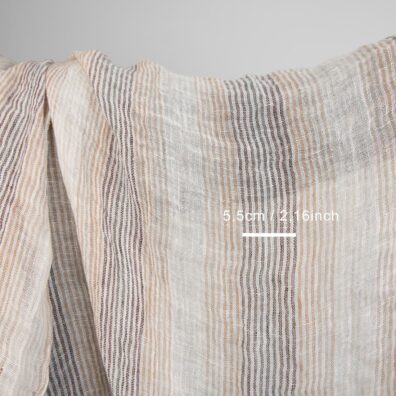 pellavaharsokangas ruskeilla raidoilla