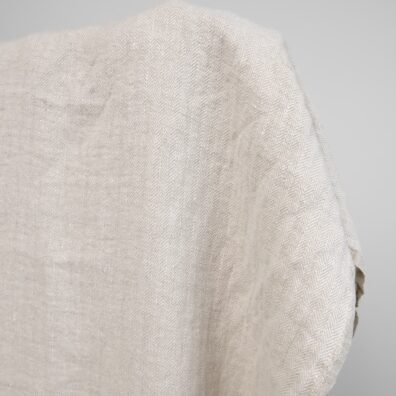 pellava pesty kalanruotoinen beige kangas