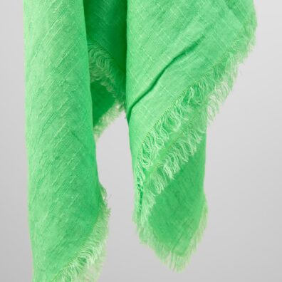 omenanvihreä pellavahuivi