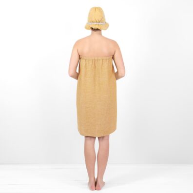 keltainen pellavapyyhe