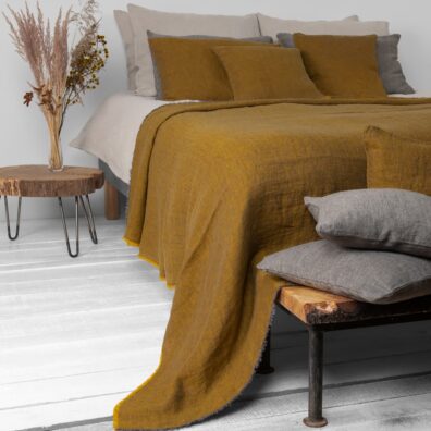 keltainen timantti liinavaatteet päiväpeitto