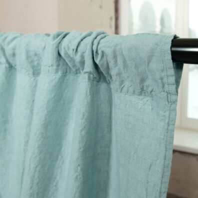 akvamariini pellavaverhot