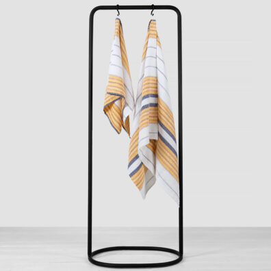 kylpypyyhe valkoinen raidallinen