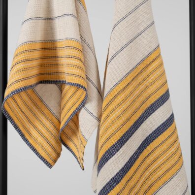 Pellavaa puuvillaa beige raidallinen kylpypyyhkeet