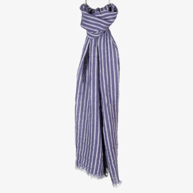 violetti pellava huivi raidat