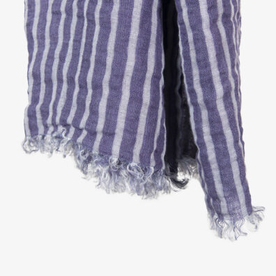 violetti pellava huivi raidat