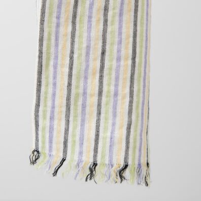 raidallinen pellavahuivi