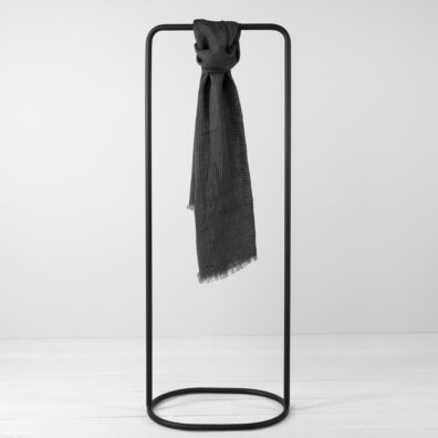 pellava huivi harmaa ruudullinen