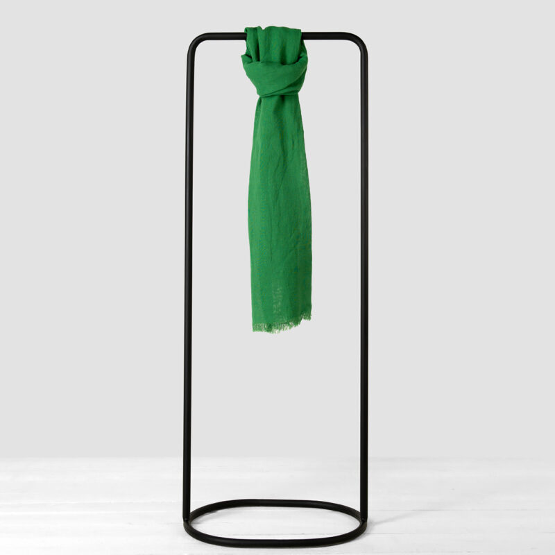 Pellava puuvilla vihreä huivi