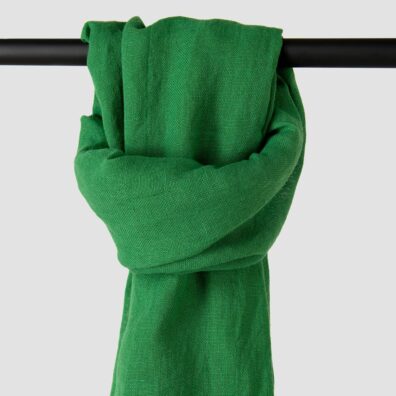 Pellava puuvilla vihreä huivi