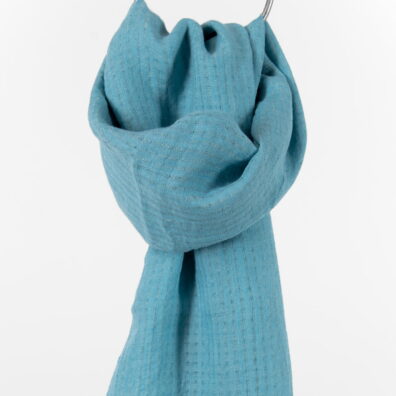 Sininen pellavahuivi