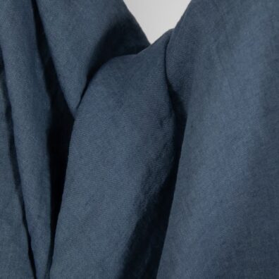 Pellavakangas sininen melanssi pesty, leveys 145cm