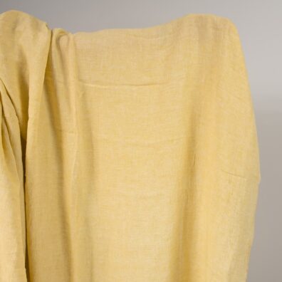 Pellavakangas keltainen leveä pesty