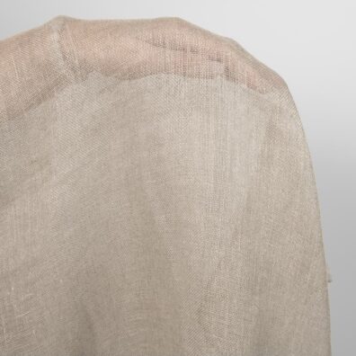 Pellavakangas harso luonnonharmaa sopii verhojen ja huivien ompeluun