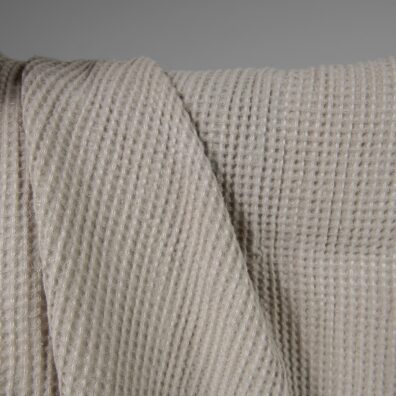 Beige puolipellavainen vohveli pesty, pehmeä, joustava, ihoystävällinen