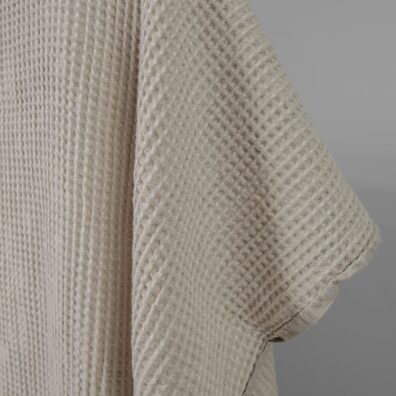 Beige puolipellavainen vohveli pesty, pyyhkeitä, kylpytakkeja varten