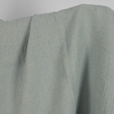 Pellava-puuvillakangas vohveli sinertävän vihreä pesty