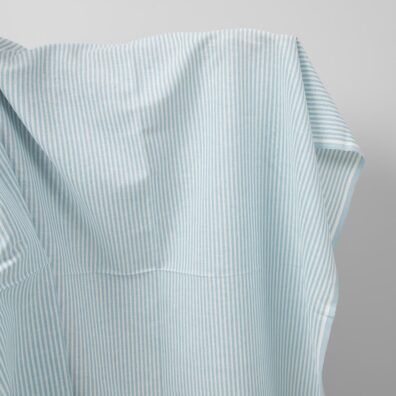 Puolipellavakangas vaalean turkoosi raidallinen leveä