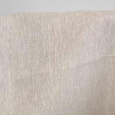 Raskas pellavakangas beige kalanruoto soveltuu vaatteiden ja kodintekstiilien ompeluun